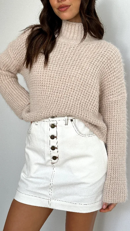 Haidar Knitted Top - Beige