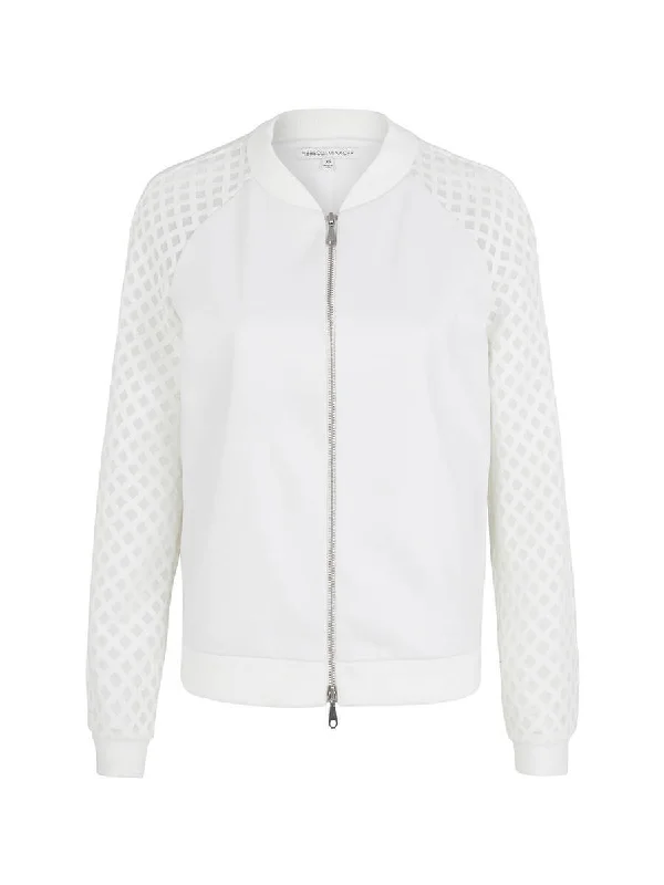 Ryan Novelty Mesh Bomber Jacket