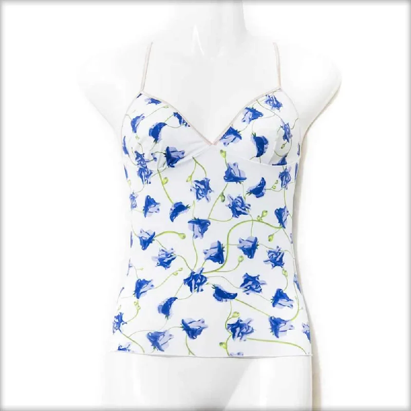 Blue Rose Print Teen Age Camisole