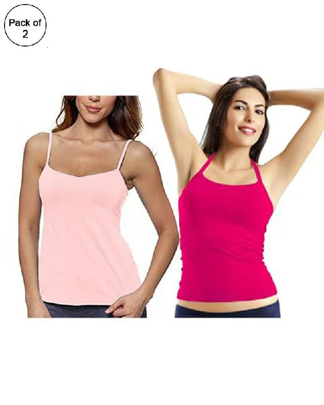 Pack Of 4 - Standard Plain Supersoft Camisole