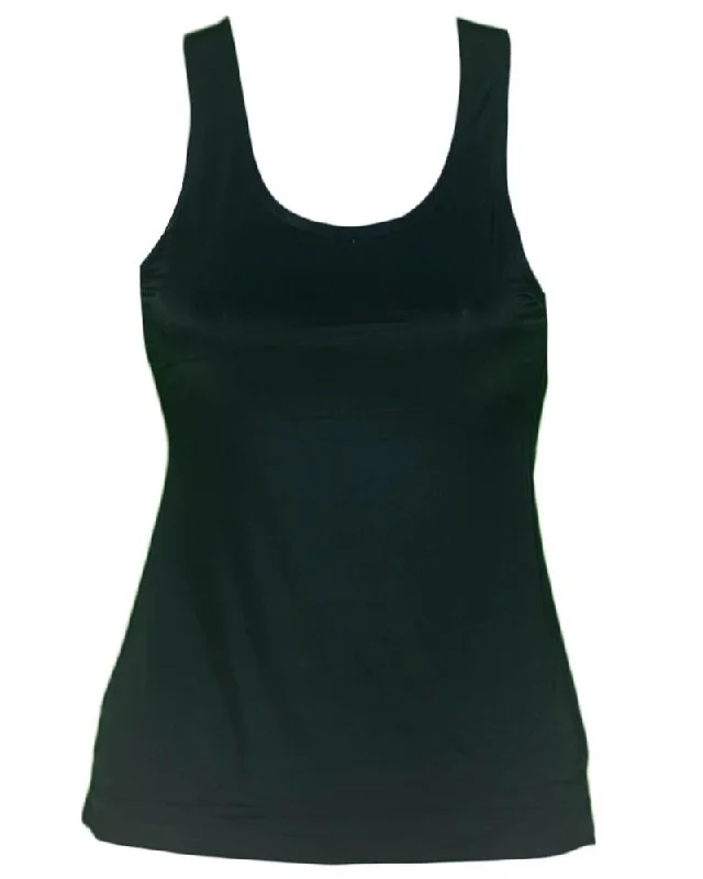 Plain Fancy Camisole For Women - Black Color - 184