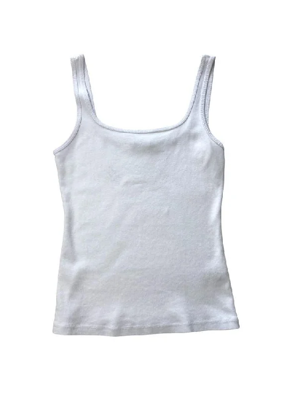 Michael Stars Zabrina Square Neck Tank - White