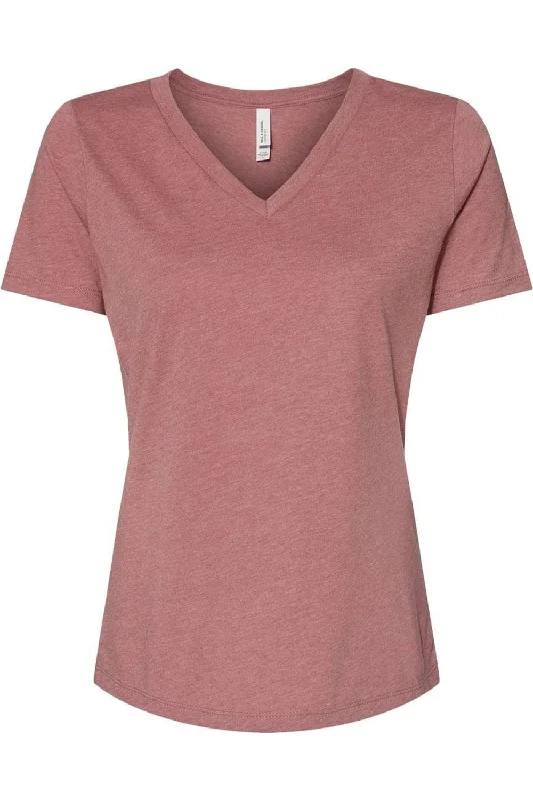 BELLA + CANVAS Women´s Relaxed Heather CVC V-Neck Tee