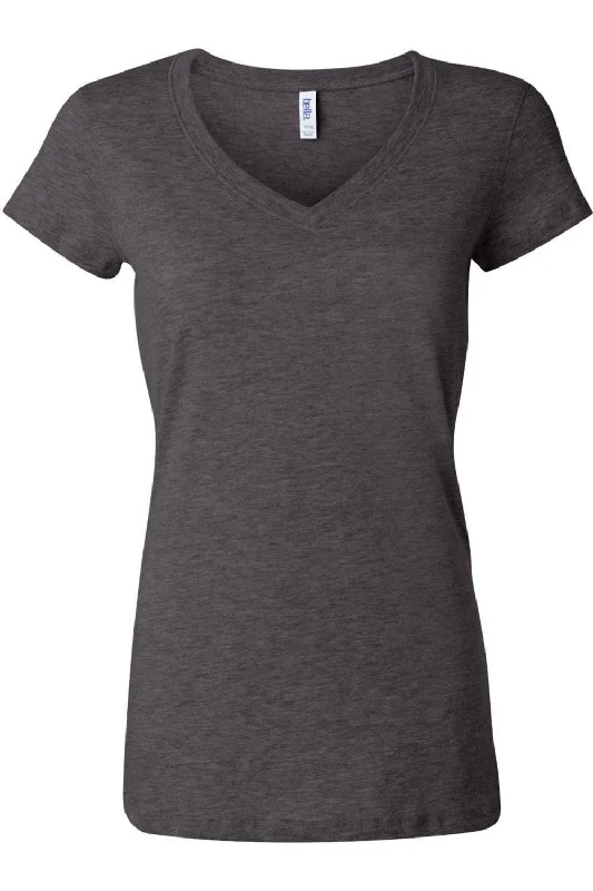 BELLA + CANVAS Womens Jersey V-Neck Tee