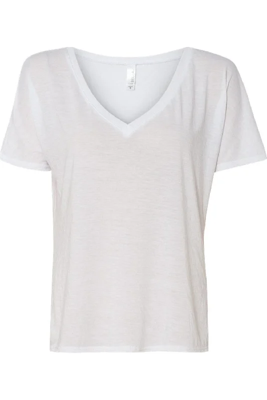 BELLA + CANVAS Womens Slouchy V-Neck Tee