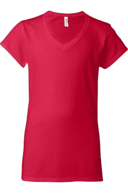 Gildan Softstyle Womens V-Neck T-Shirt