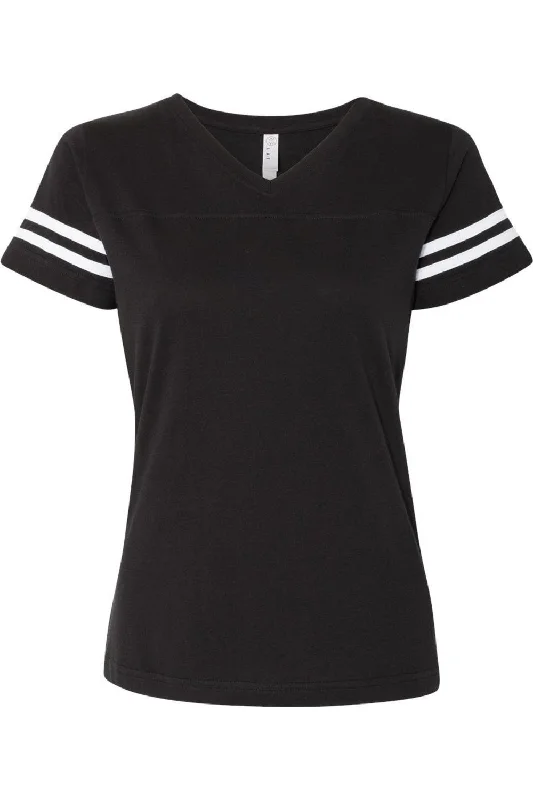 LAT Women´s Football V-Neck Fine Jersey Tee