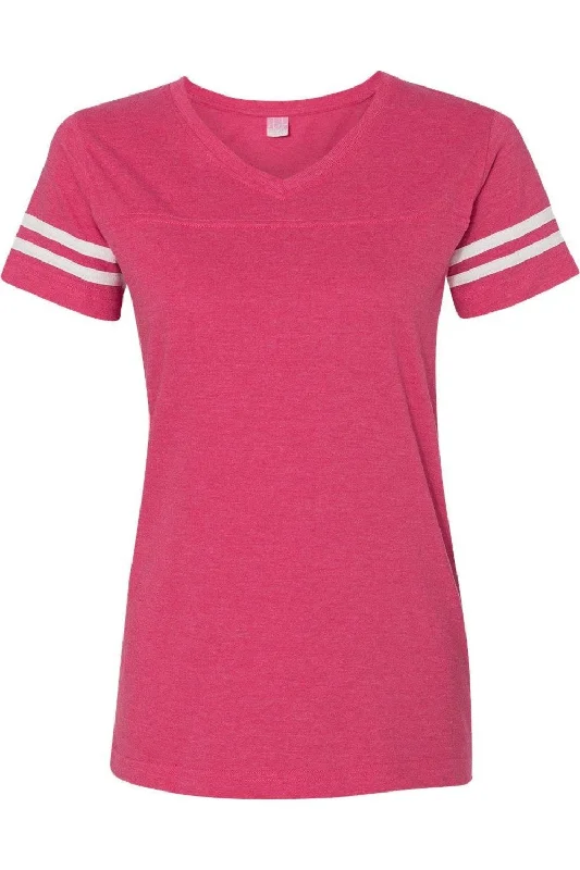 LAT Women´s Football V-Neck Fine Jersey Tee