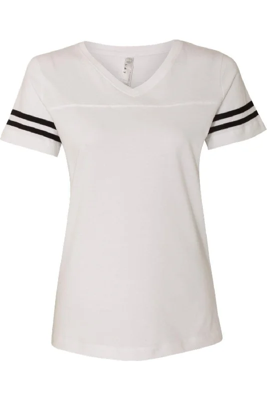 LAT Women´s Football V-Neck Fine Jersey Tee