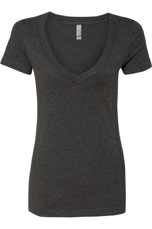 Next Level Womens CVC Deep V-Neck T-Shirt