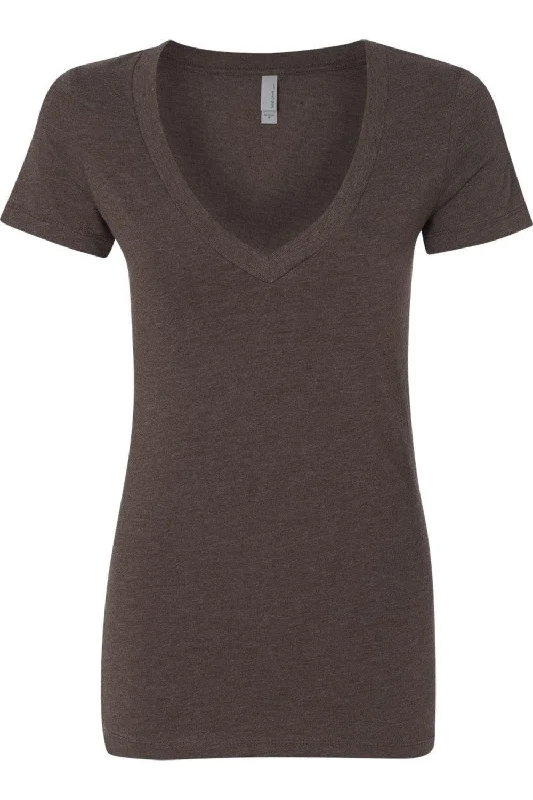 Next Level Womens CVC Deep V-Neck T-Shirt