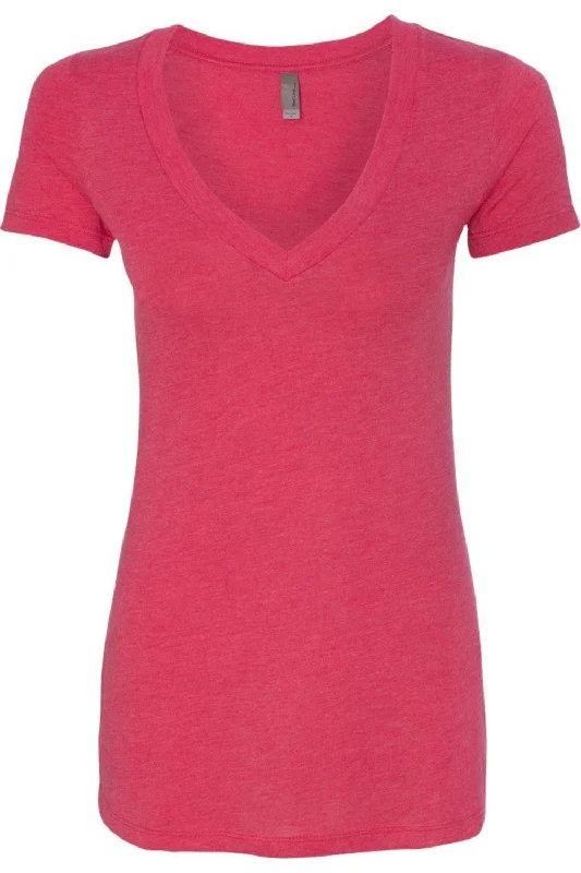 Next Level Womens Triblend Deep V-Neck T-Shirt