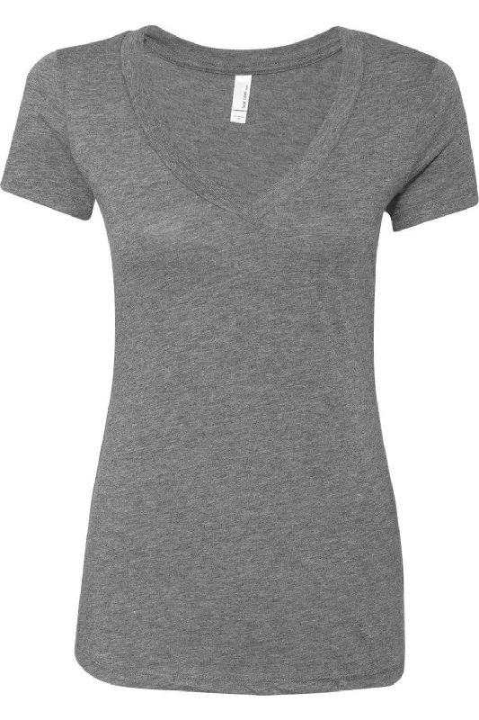 Next Level Womens Triblend Deep V-Neck T-Shirt