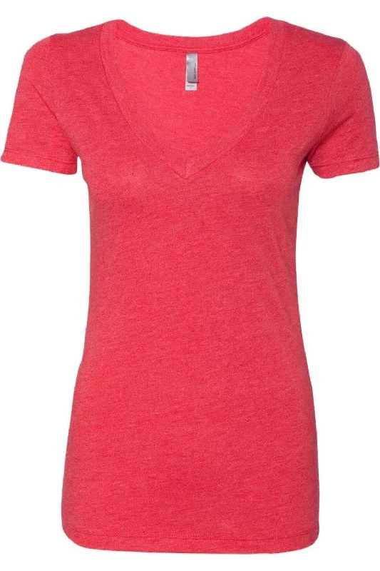 Next Level Womens Triblend Deep V-Neck T-Shirt