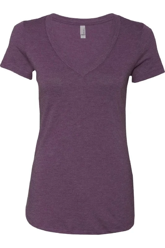 Next Level Womens Triblend Deep V-Neck T-Shirt