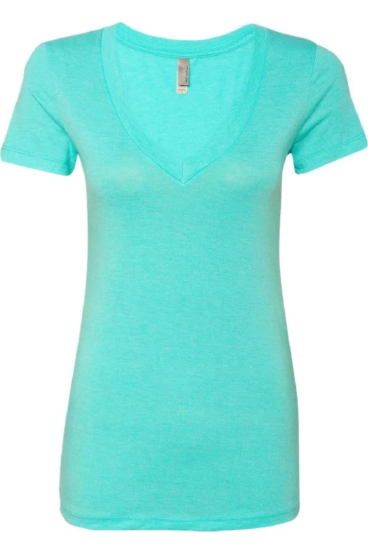 Next Level Womens Triblend Deep V-Neck T-Shirt