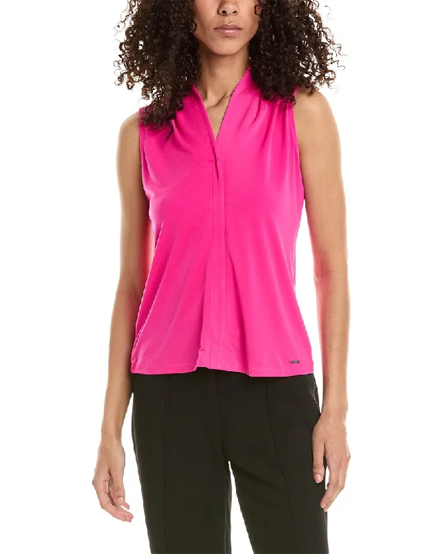 T Tahari V-Neck Top