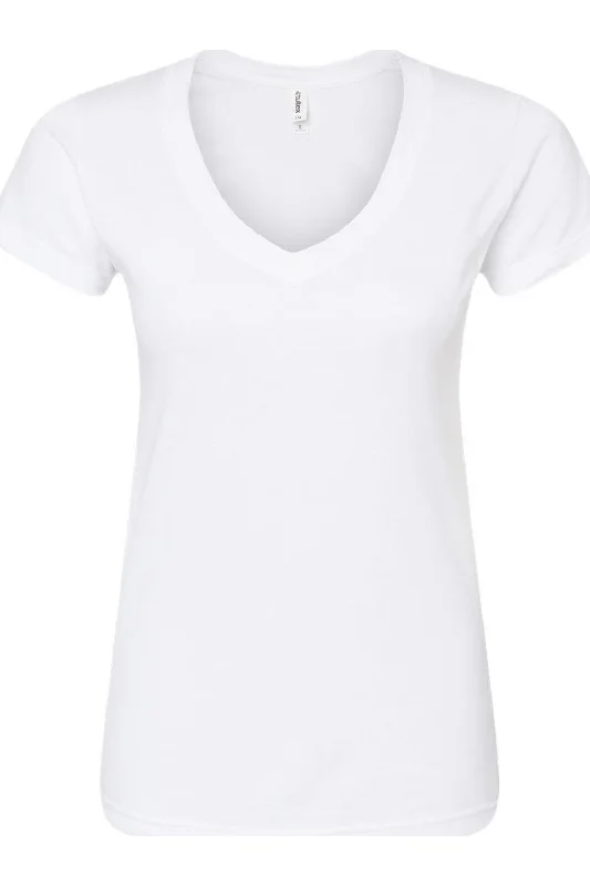 Tultex Women´s Slim Fit Fine Jersey V-Neck T-Shirt