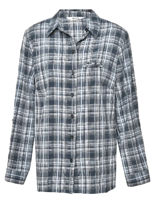 Black Checked Shirt - L