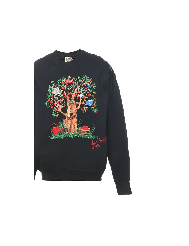 Black Christmas Sweatshirt - M