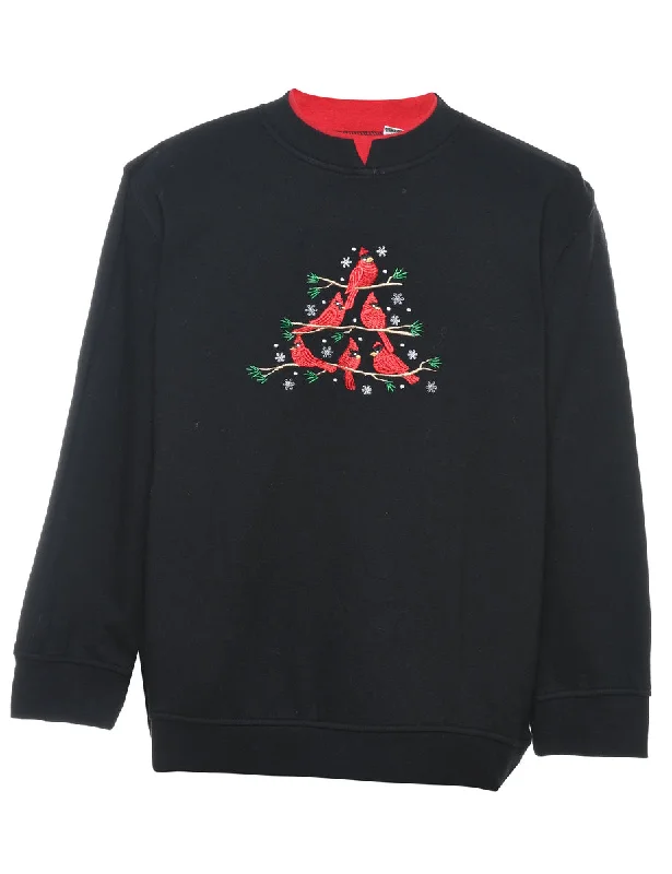 Black Christmas Sweatshirt - M