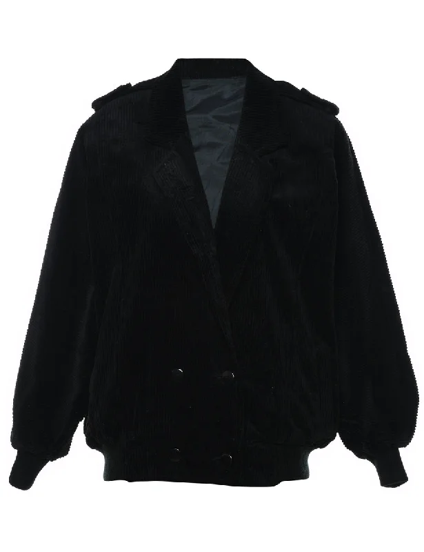 Black Corduroy Jacket - L