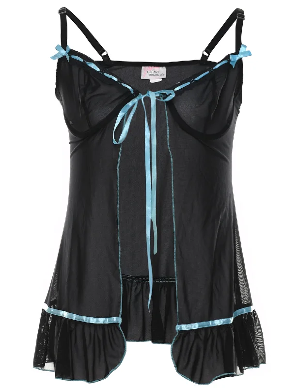 Black Lace Y2K Babydoll - XS