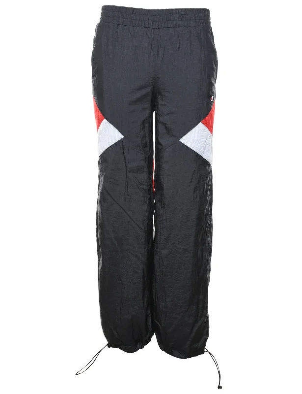 Champion Black, Red & White Sporty Track Pants - W24 L30