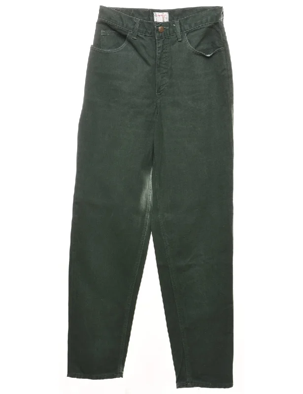 Dark Green Tapered Jeans - W26 L31