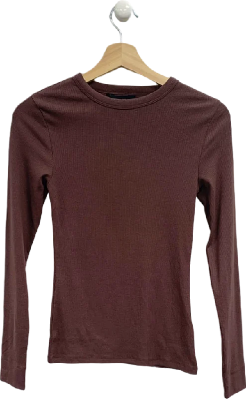 New Look Brown Long Sleeve Top UK 6