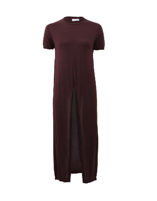 T-Shirt Tunic With Front Slit